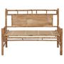 Voir la diapositive 3 : VIDAXL Banc de jardin avec coussin 120 cm Bambou