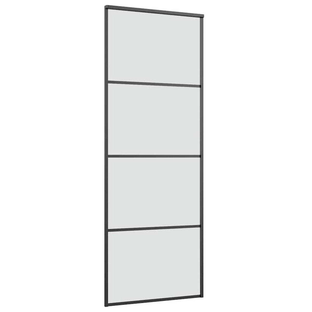 VIDAXL Porte coulissante avec kit de quincaillerie 76x205 cm Verre ESG
