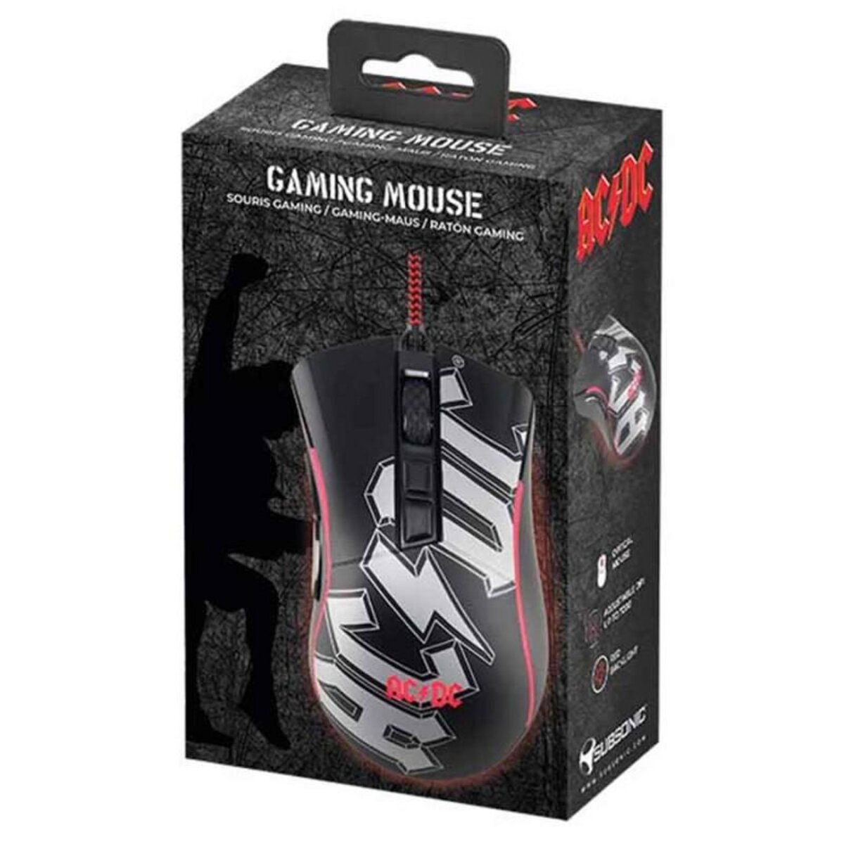 Subsonic Souris gaming AC/DC