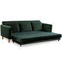 Voir la diapositive 3 : Paris Prix Canapé Convertible en Velours  Zefli  210cm Vert