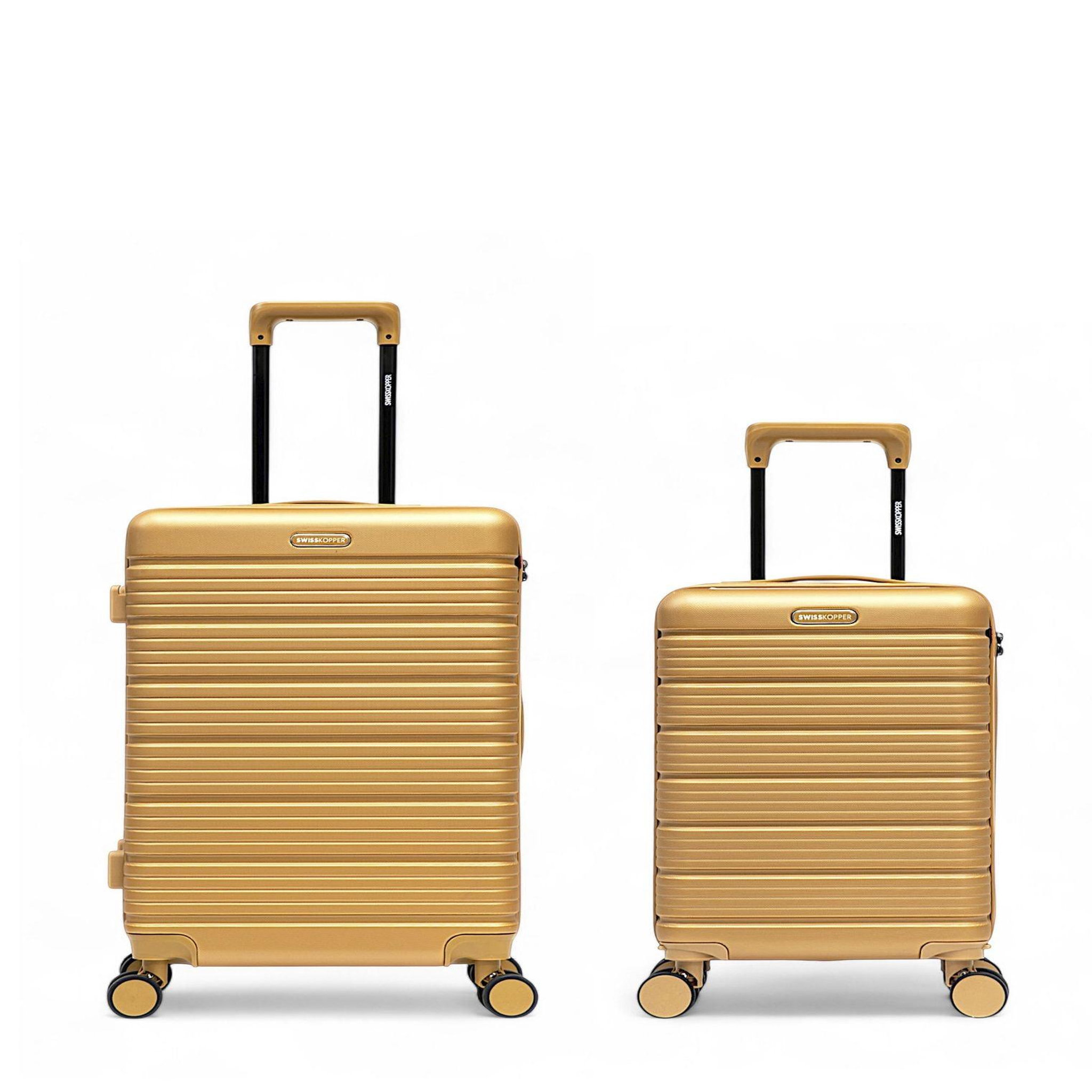 SWISS KOPPER Lot de 2 Valises Rigides Taille Moyenne et Cabine XS LUGANO