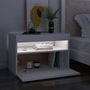 Voir la diapositive 3 : VIDAXL Meuble TV avec lumieres LED blanc 60x35x40 cm