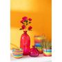 Voir la diapositive 2 : Paris Prix Vase Bulle en Verre  Mexican  32cm Fuchsia