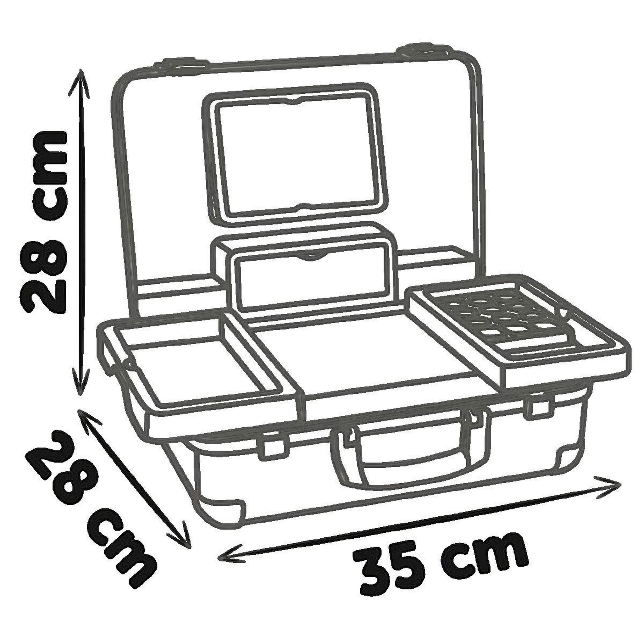 Voir la diapositive 3 : SMOBY Jeu de beauté Smoby Vanity My Beauty compact et nomade