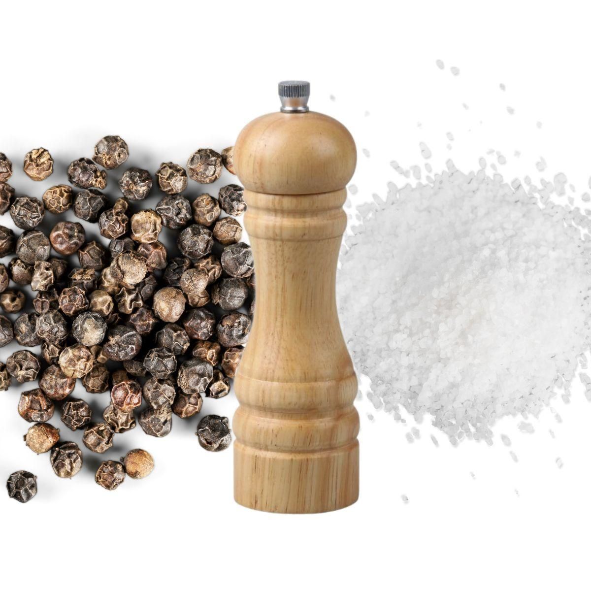 FM PROFESSIONAL Moulin à poivre manuel couleur bois 18 cm FM Professional Divers