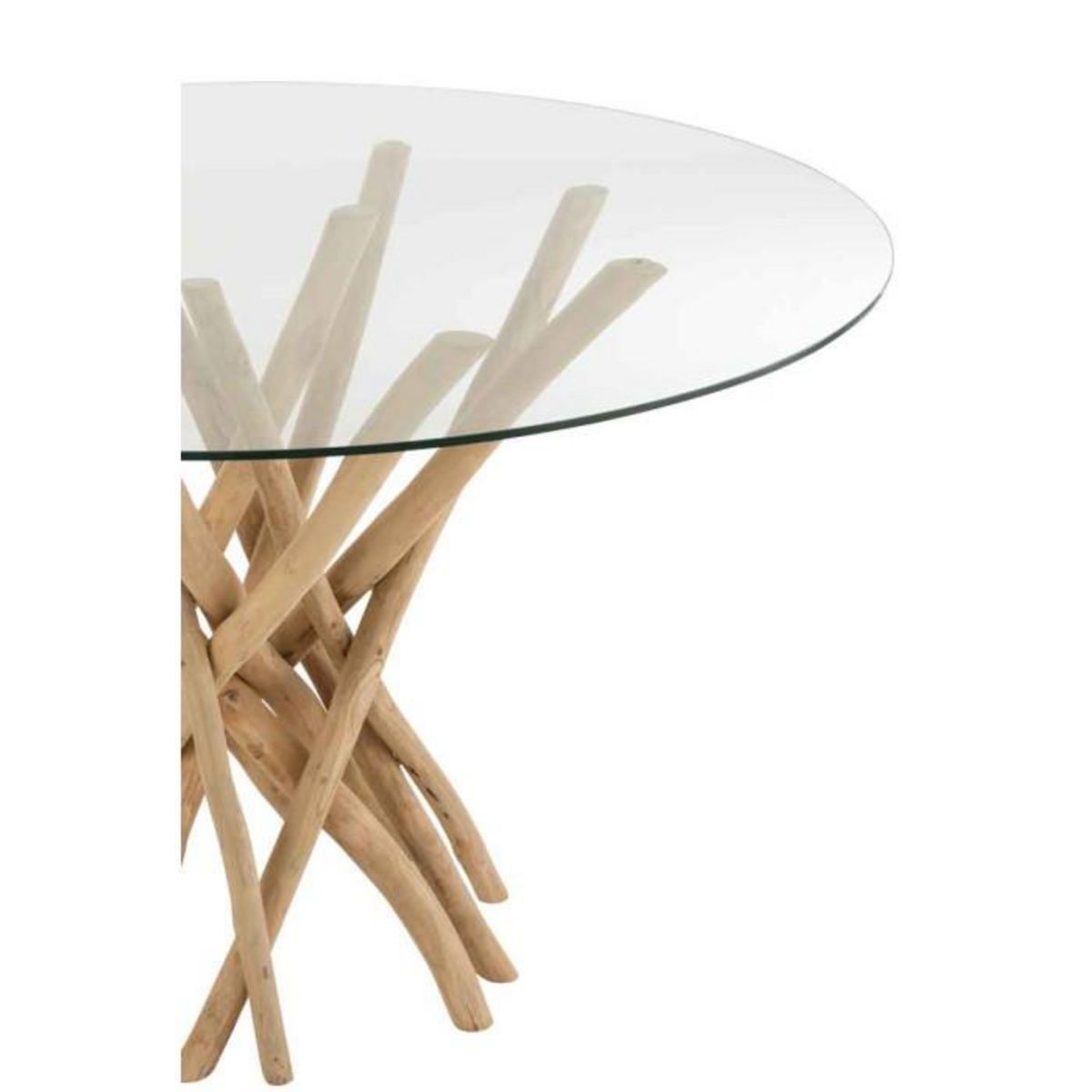 Paris Prix Table à Manger en Teck  Driftwood  120cm Naturel