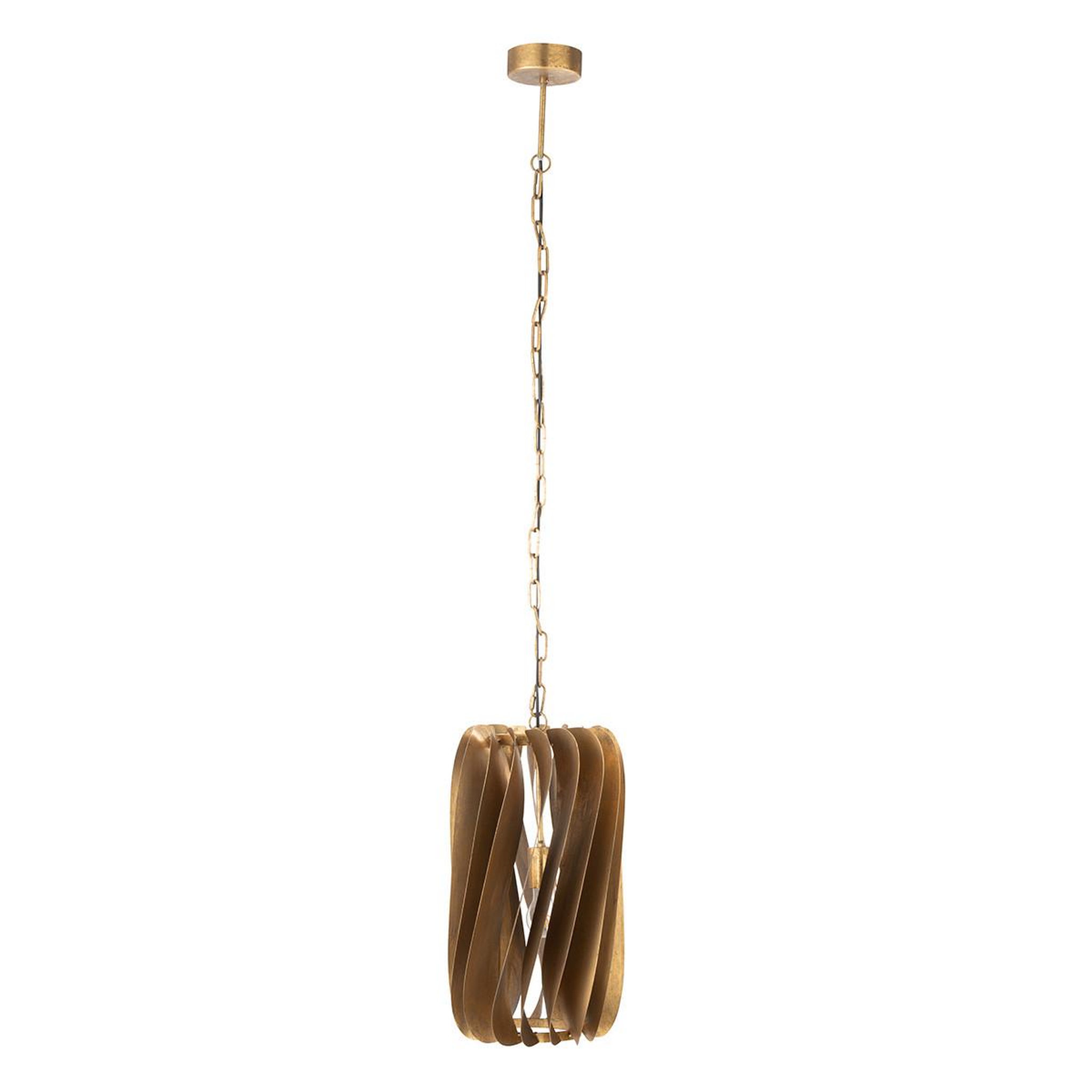 J-LINE Lampe Suspension Design en Métal  Tina  156cm Or