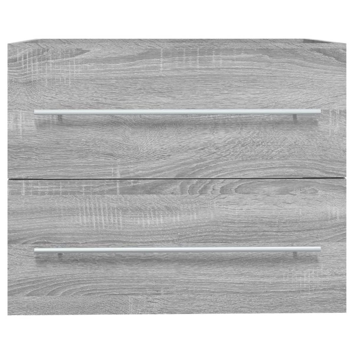 VIDAXL Armoire de lavabo Sonoma gris 60x38,5x48 cm Bois d'ingenierie