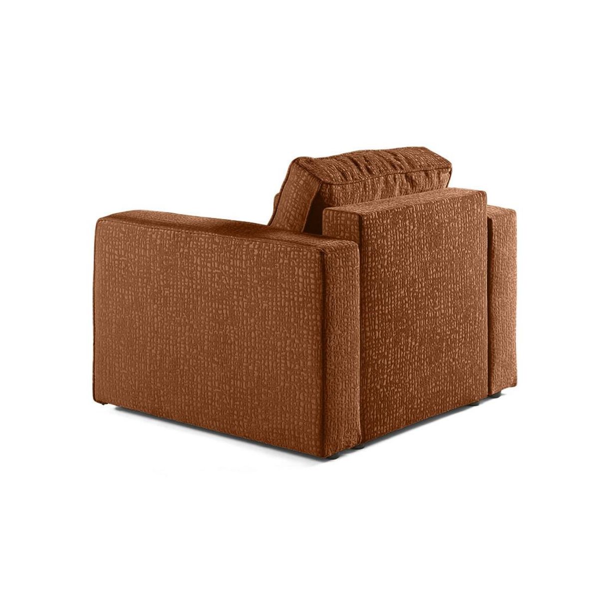 BEST MOBILIER Topaze - fauteuil - en tissu velours relief