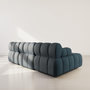 Voir la diapositive 5 : LISA DESIGN Ruby - canapé modulable d'angle gauche 4 places en velours texturé