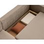 Voir la diapositive 4 : BEST MOBILIER Topaze - canapé d'angle réversible - 4 places - convertible avec coffre - en velours côtelé plat