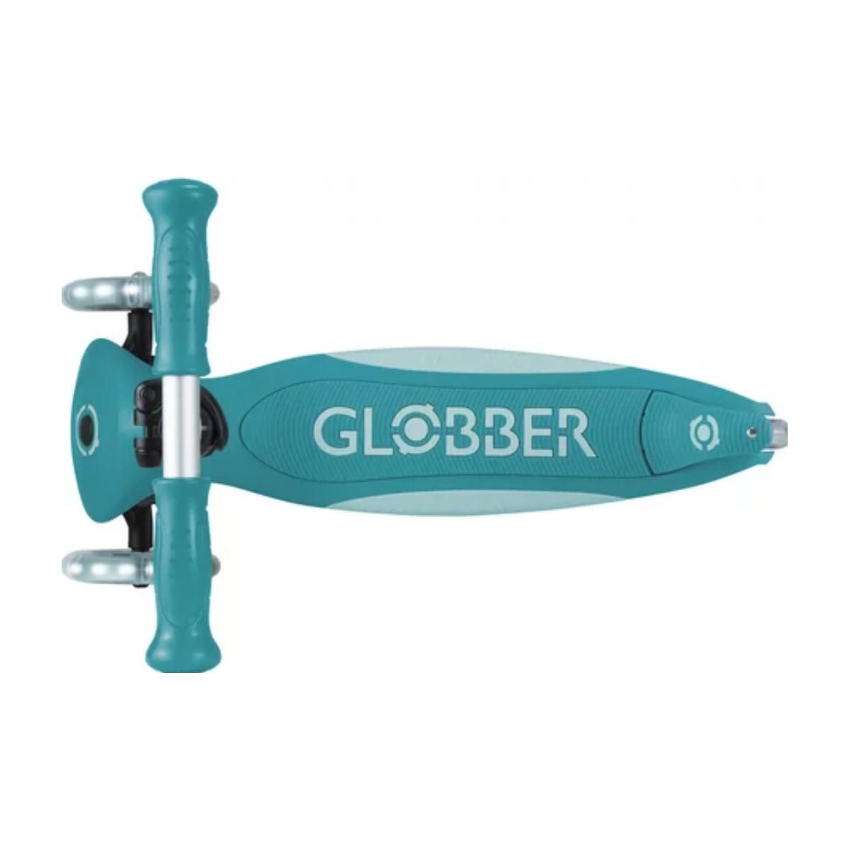 Globber Primo Foldable Lights Plus V2 Aqua Bleu / Pastel Bleu