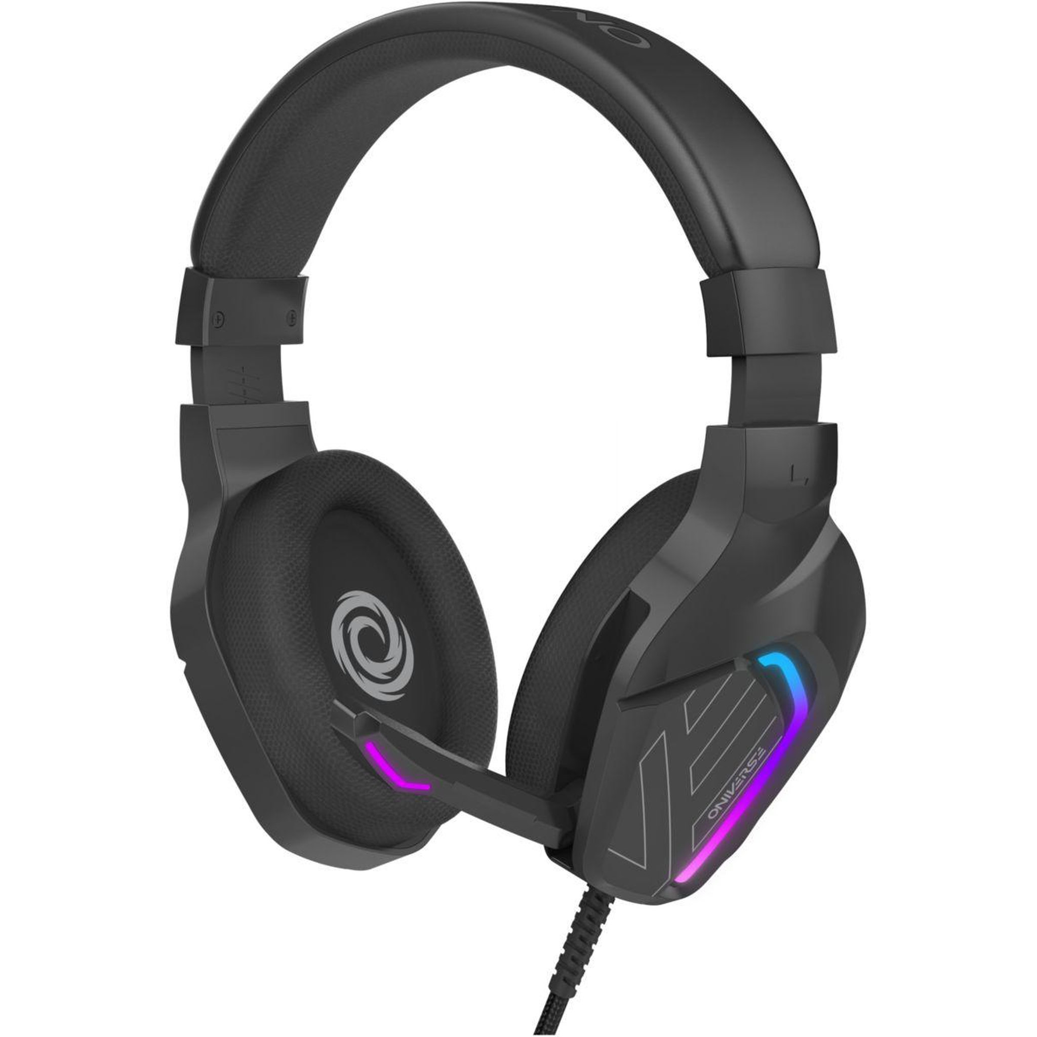 Voir la diapositive 3 : ONIVERSE Casque gamer Meteor Carbon Black