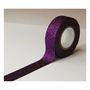 Voir la diapositive 2 : GLOBAL GIFT Masking tape - Violet - Paillettes - Repositionnable - 15 mm x 5 m