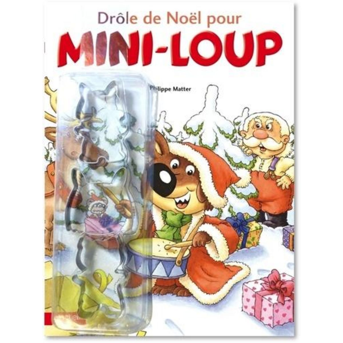 DROLE DE NOEL AVEC MINI-LOUP. + 3 EMPORTE-PIECES, Matter Philippe