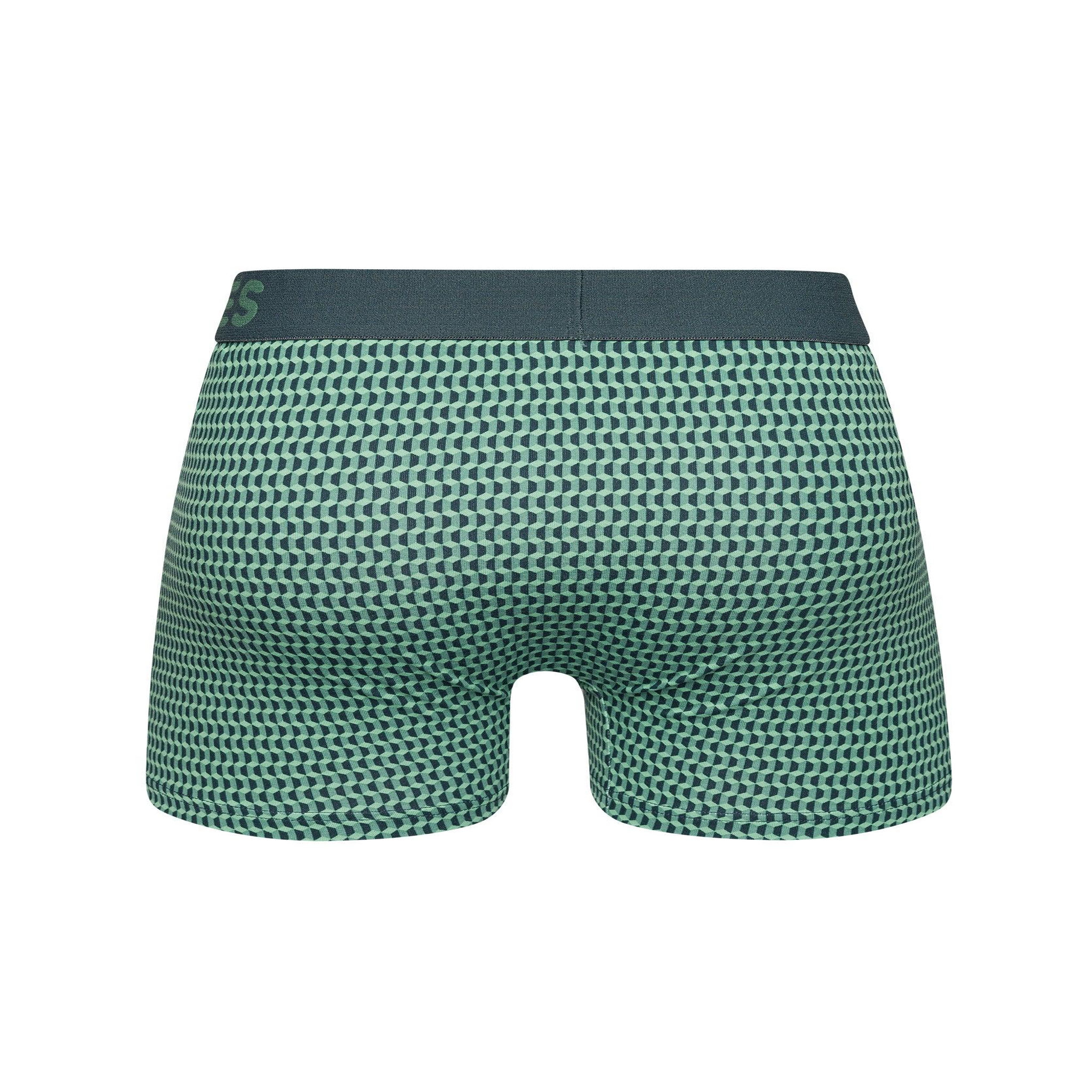 Voir la diapositive 3 : DEDOLES Boxer homme motif jacquard vert pastel