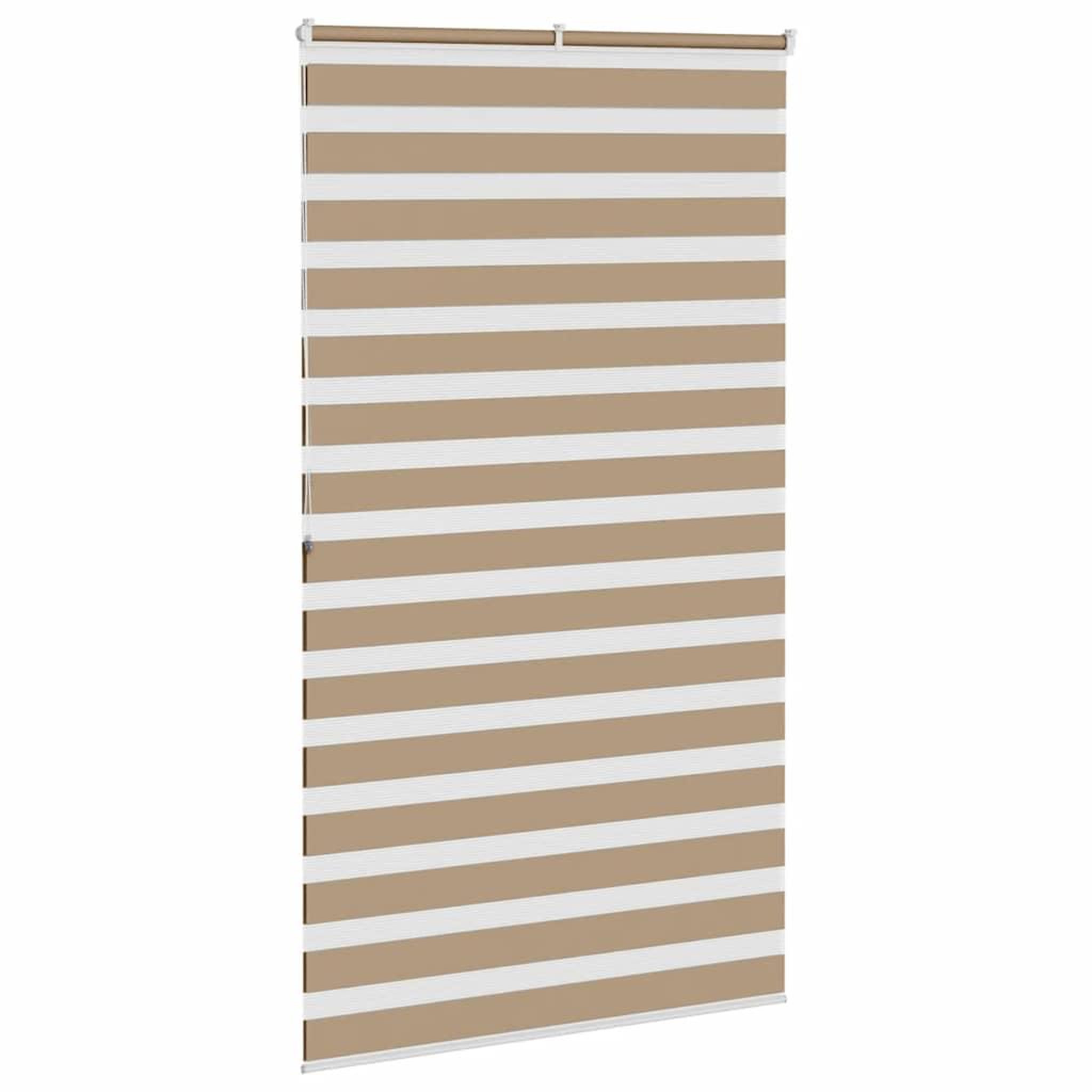 Voir la diapositive 4 : VIDAXL Store zebre marron sable largeur du tissu 120,9 cm polyester