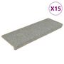 Voir la diapositive 2 : VIDAXL Tapis d'escalier autocollants 15 pcs 65x21x4 cm Gris