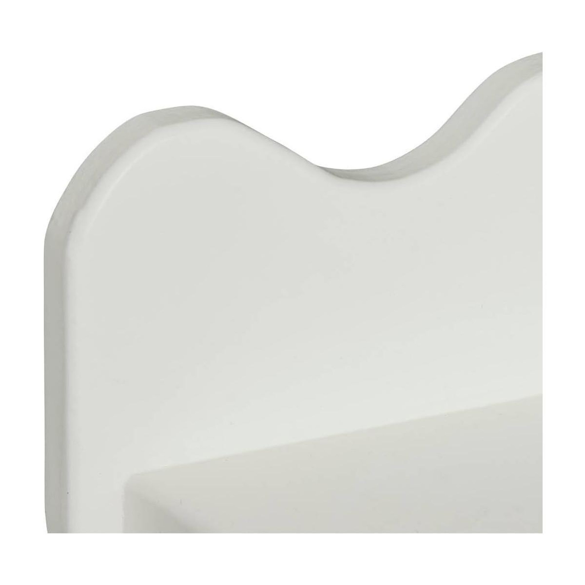 Voir la diapositive 2 : ATMOSPHERA Étagère murale vague  salina  53cm blanc