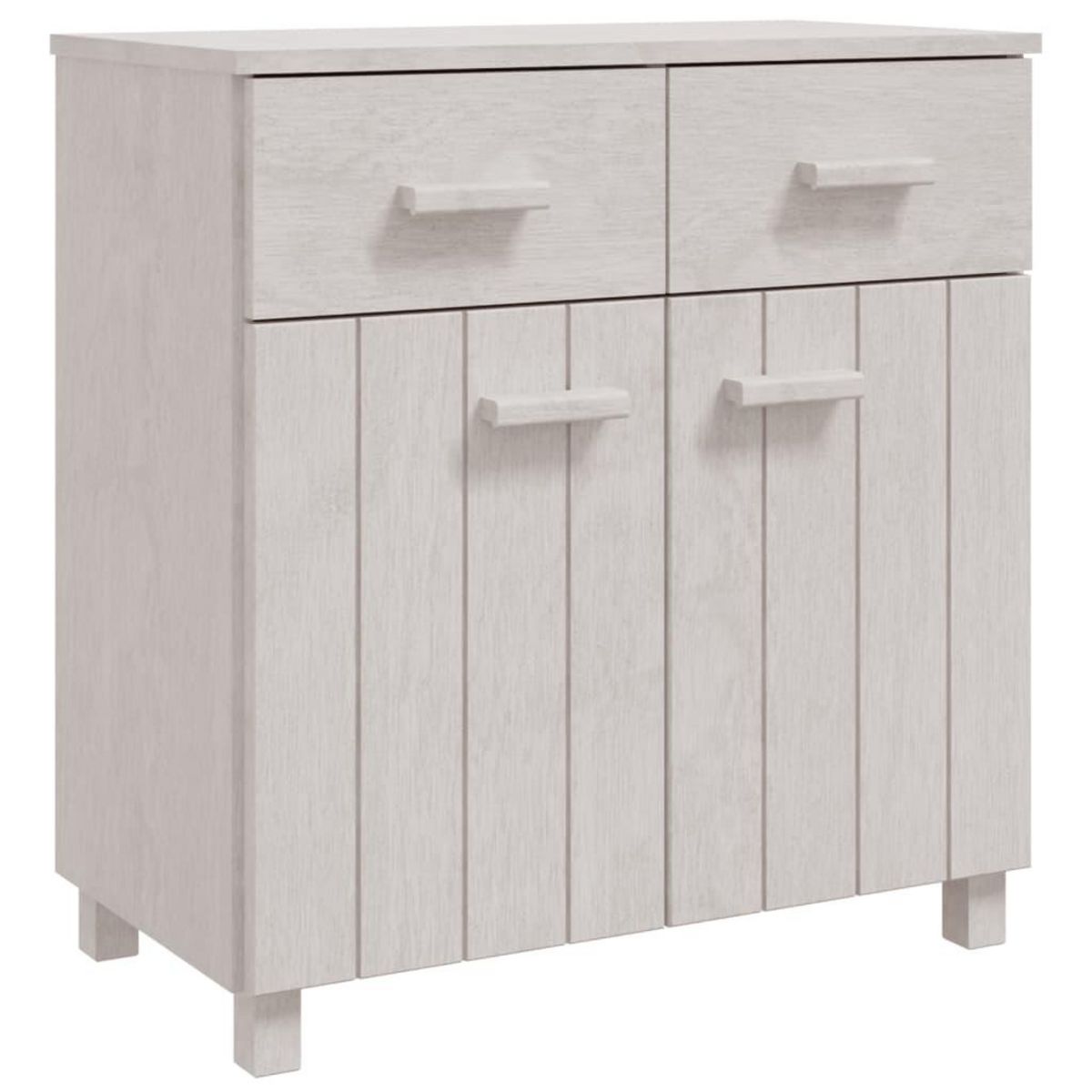 VIDAXL Buffet HAMAR Blanc 79x40x80 cm Bois massif de pin
