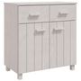Voir la diapositive 2 : VIDAXL Buffet HAMAR Blanc 79x40x80 cm Bois massif de pin