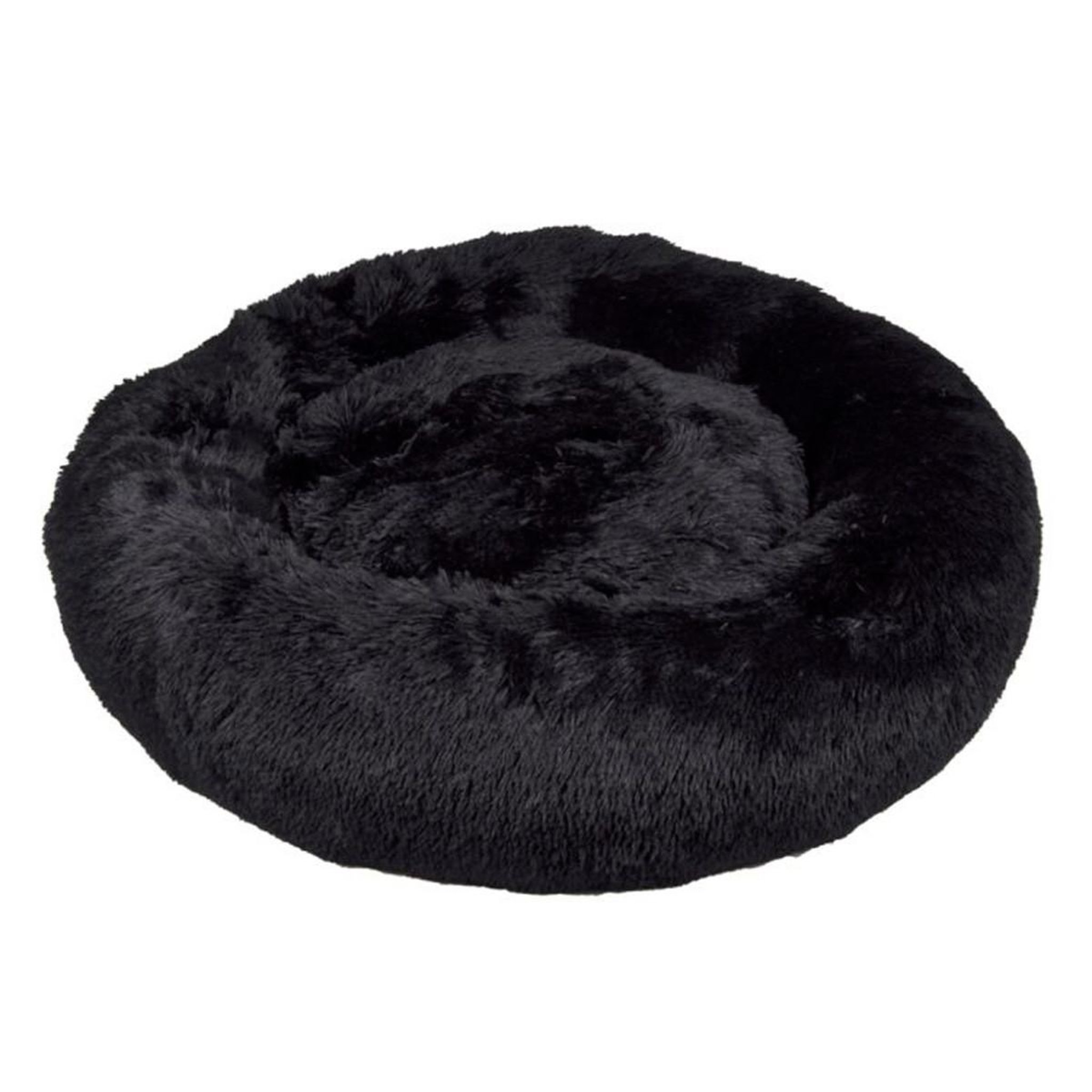 Voir la diapositive 1 : LOVE STORY Panier Rond Chien & Chat  Fluffy  95cm Noir