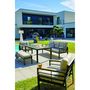 Voir la diapositive 4 : DCB GARDEN Salon de jardin 7 personnes en aluminium noir CAYENNE