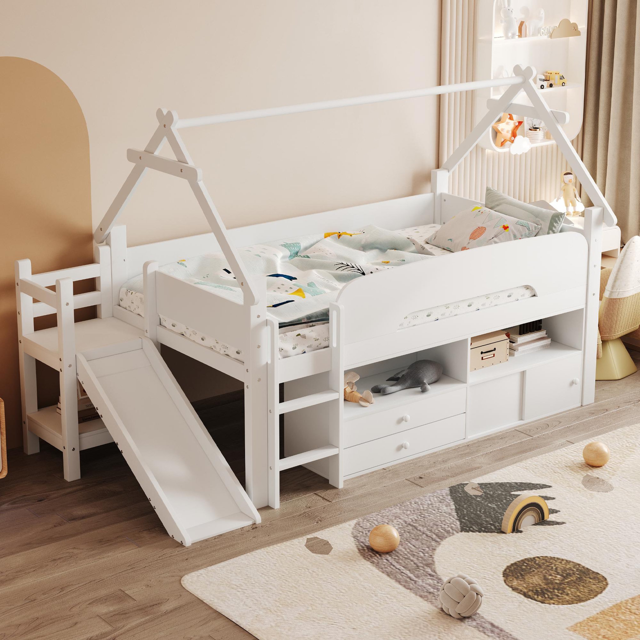 Voir la diapositive 5 : MERAX Lit mezzanine enfant