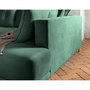 Voir la diapositive 6 : BEST MOBILIER Lena - canapé d'angle droit 5 places - convertible avec coffre - en velours côtelé