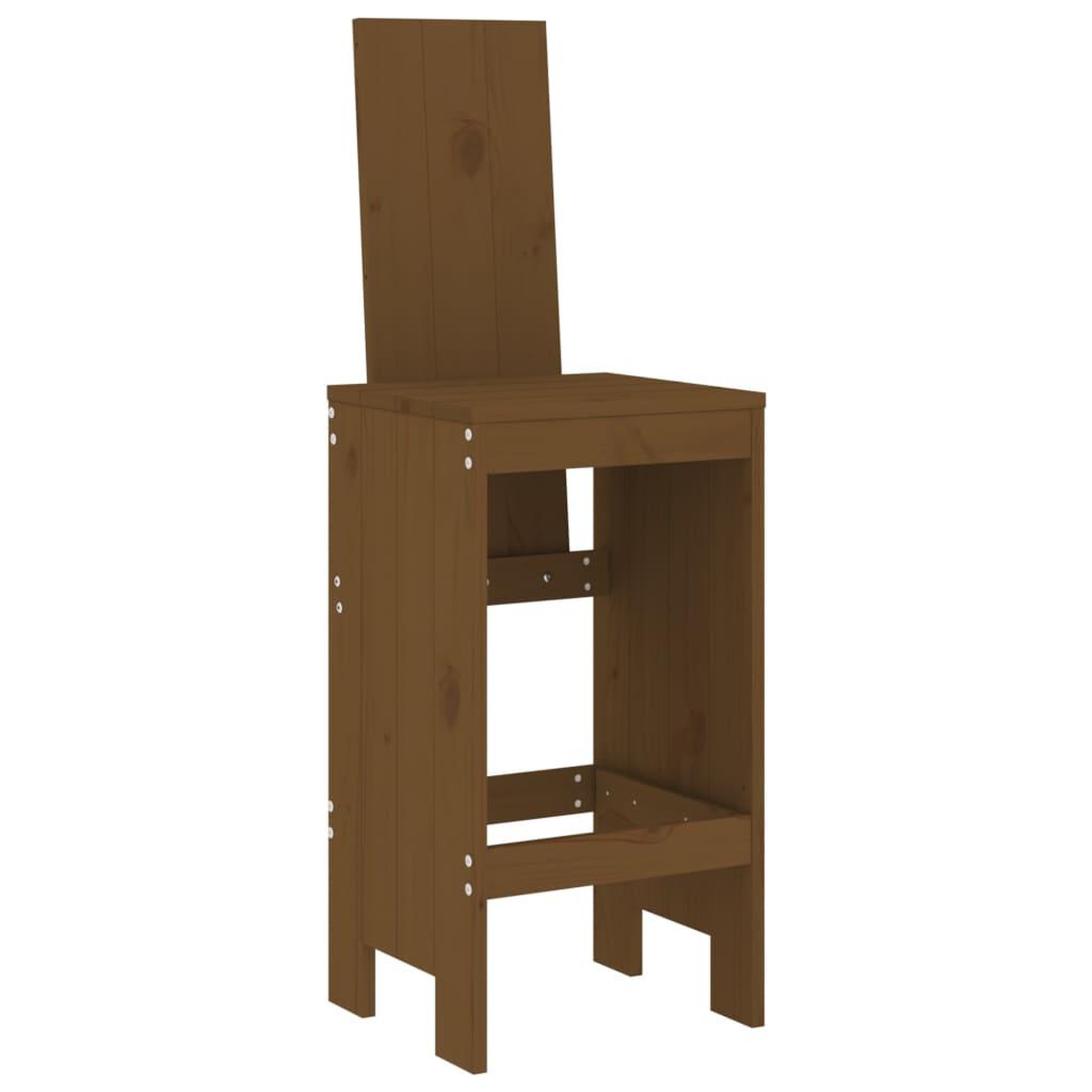 Voir la diapositive 4 : VIDAXL Ensemble de bar de jardin 5 pcs marron miel bois de pin massif