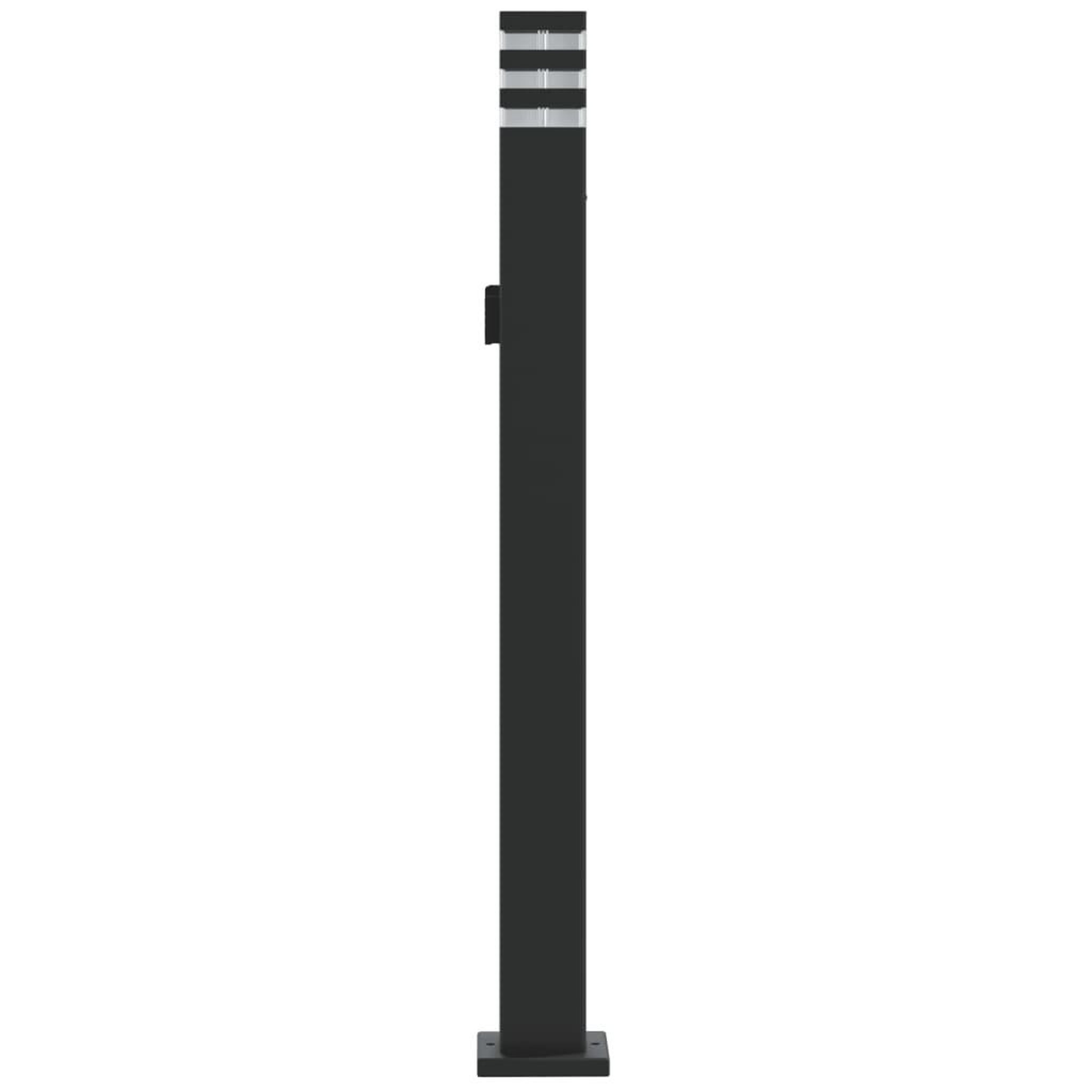 Voir la diapositive 5 : VIDAXL Lampadaire d'exterieur avec sortie noir 110 cm aluminium