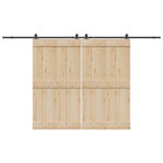 VIDAXL Kit de quincaillerie de porte coulissante 366 cm acier noir