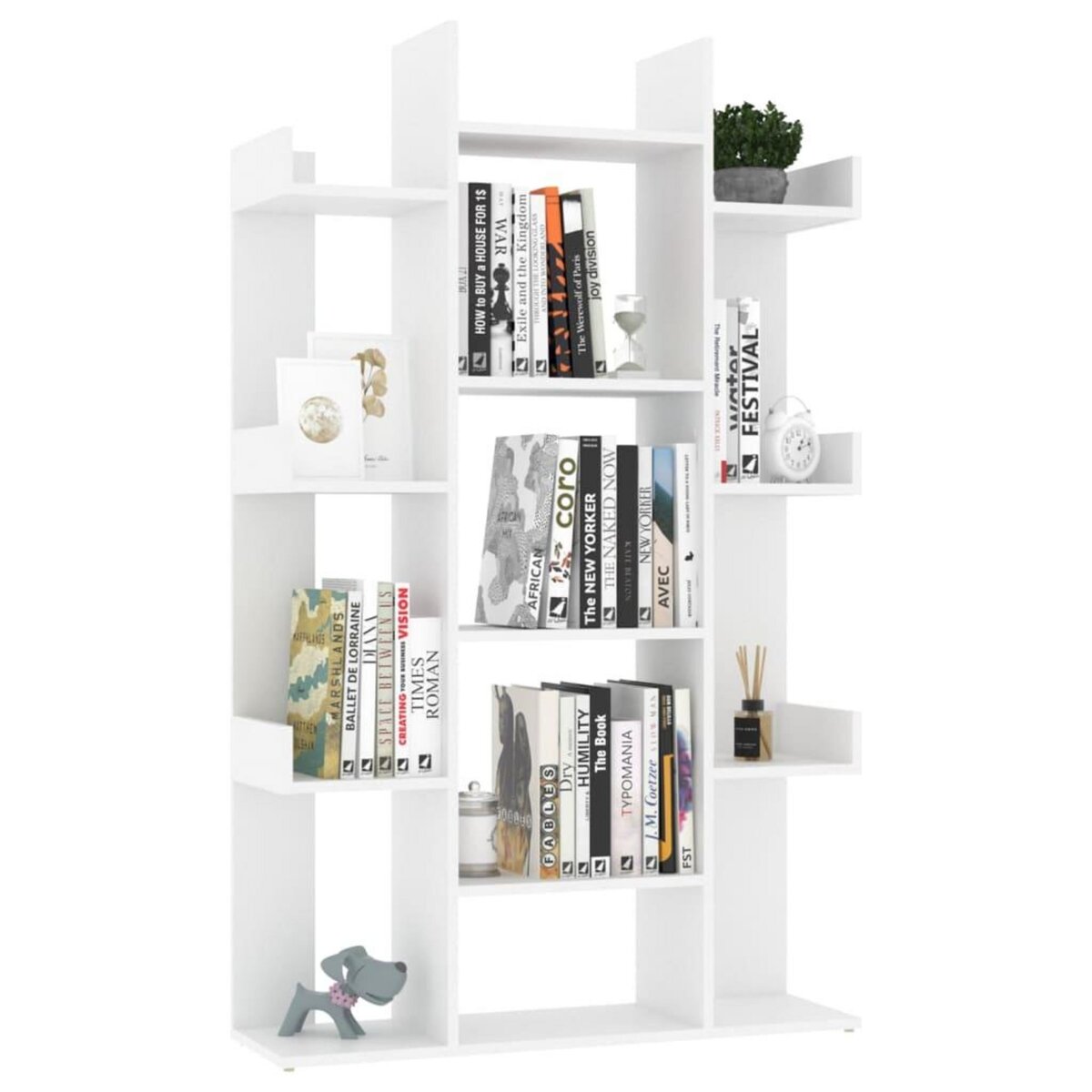 VIDAXL Bibliotheque Blanc 86x25,5x140 cm Bois d'ingenierie