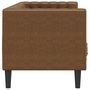 Voir la diapositive 5 : VIDAXL Canape a 3 places Chesterfield marron similicuir daim