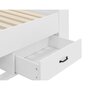Voir la diapositive 3 : BEST MOBILIER Andrea - lit avec rangements - 180x200 cm - sommier inclus - bois