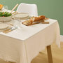 Voir la diapositive 4 : ATMOSPHERA Nappe en Gaze de Coton  Vela  150x250cm Blanc Chaud