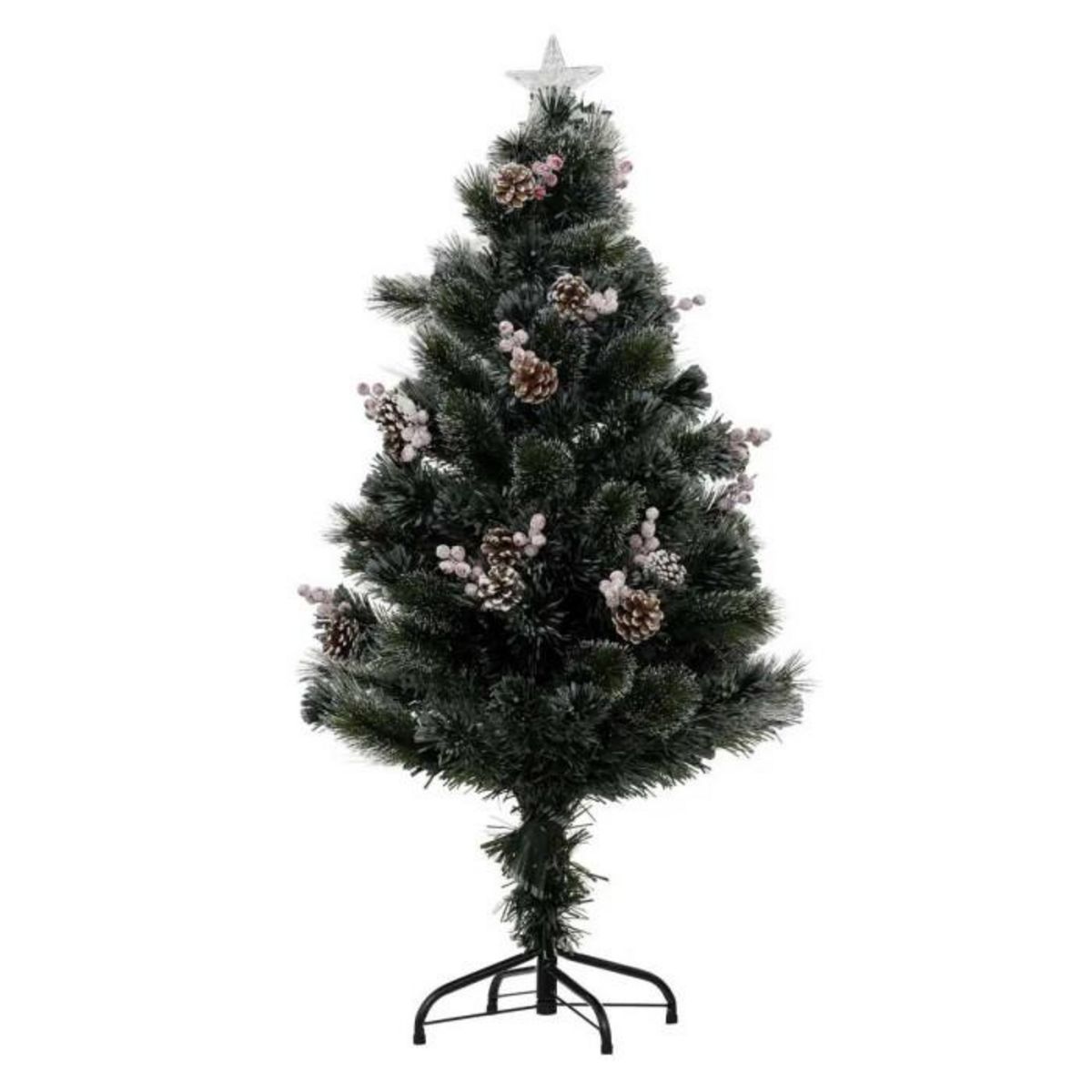 FEERIC LIGHT & CHRISTMAS Sapin de Noël Artificiel Fibre Optique  Sofia  125cm Vert