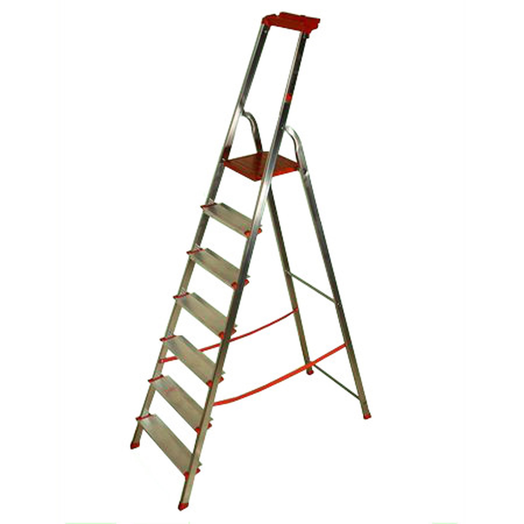 Voir la diapositive 1 : ESCALUX Escabeau Conforlux 7 marches - 3m42