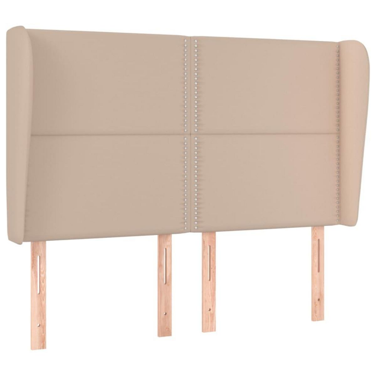 VIDAXL Tete de lit avec oreilles Cappuccino 147x23x118/128 cm