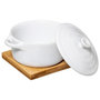 Voir la diapositive 4 : FIVE Cocotte & Soucoupe  Bambou  13cm Blanc