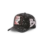 CAPSLAB Casquette Dragon Ball Z Buu effet Peinture. Coloris disponibles : Noir