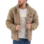 SUPERDRY Veste Sherpa  Homme SUPERDRY Workwear Hybrid. Coloris disponibles : Marron