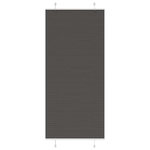 VIDAXL Store plisse noir 95x200 cm largeur du tissu 94,4 cm polyester