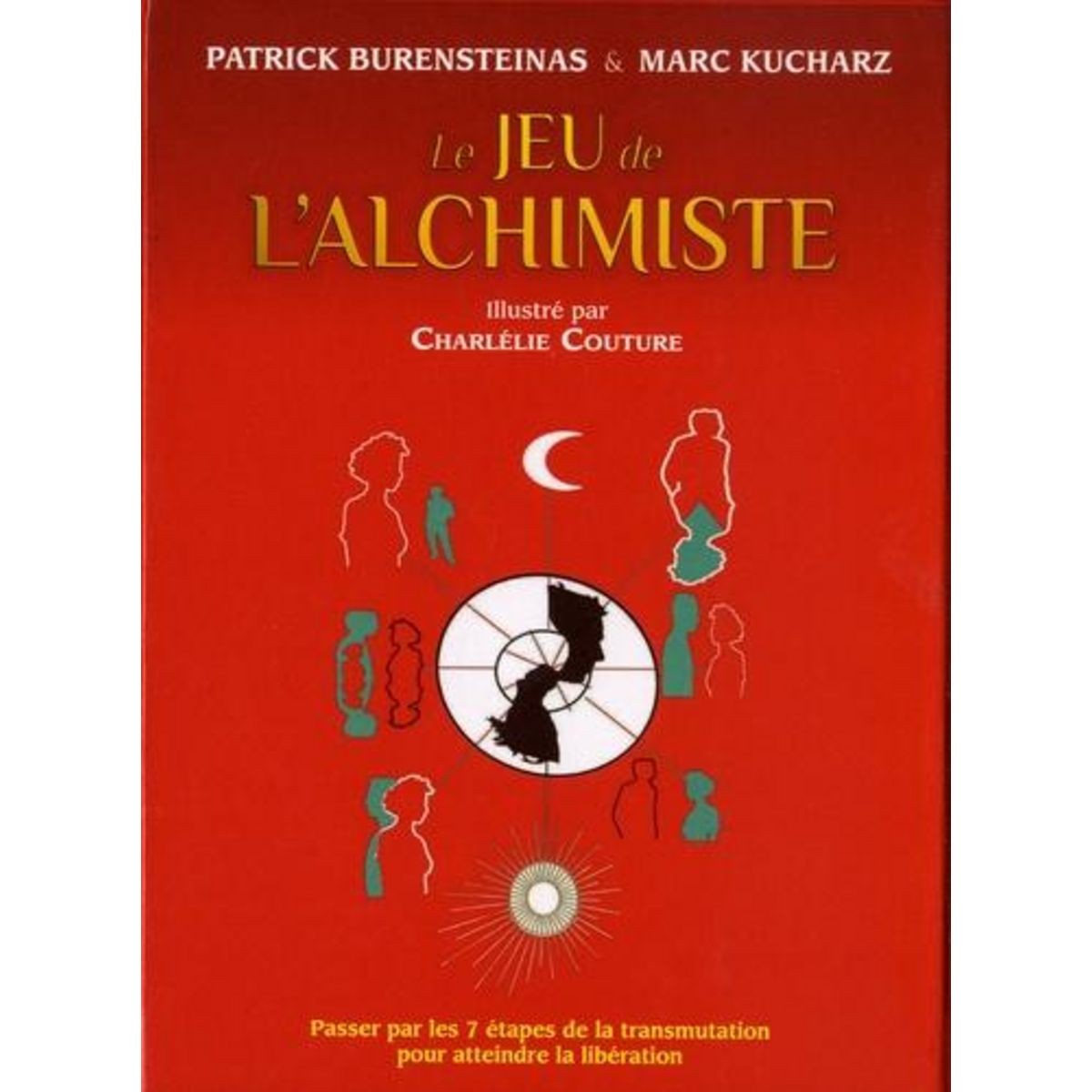 COFFRET LE JEU DE L'ALCHIMISTE. CONTIENT : 1 LIVRE, 49 CARTES EN COULEURS, 56 CARTES  CADEAU , 1 DE A JOUER, Burensteinas Patrick
