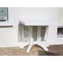 Voir la diapositive 2 : GRILL ME Table de Jardin pliante en résine VEGA - GROSFILLEX - 118 x 77 cm Blanc