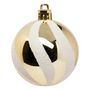 Voir la diapositive 5 : ATMOSPHERA Lot de 25 Boules de Noël  Maison des Couleurs  6cm Or & Blanc