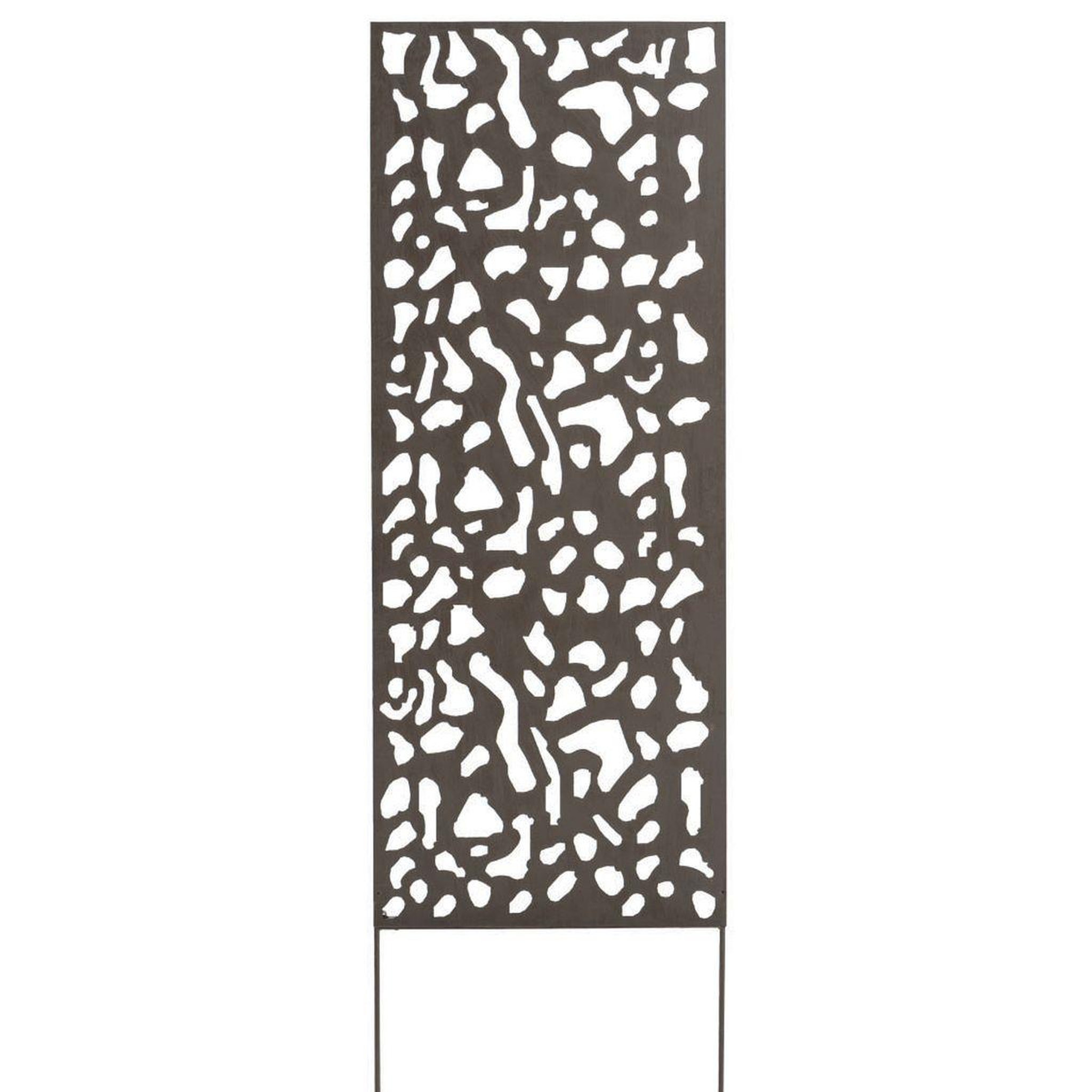 Nortene Panneau métal avec motifs décoratifs/tâches - 0,60 x 1,50 m - brun vieilli
