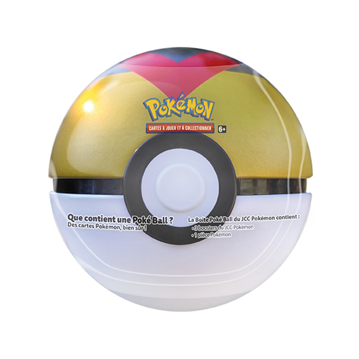 POKEMON Pokéball Tin 3 boosters Cartes Pokémon à collectionner