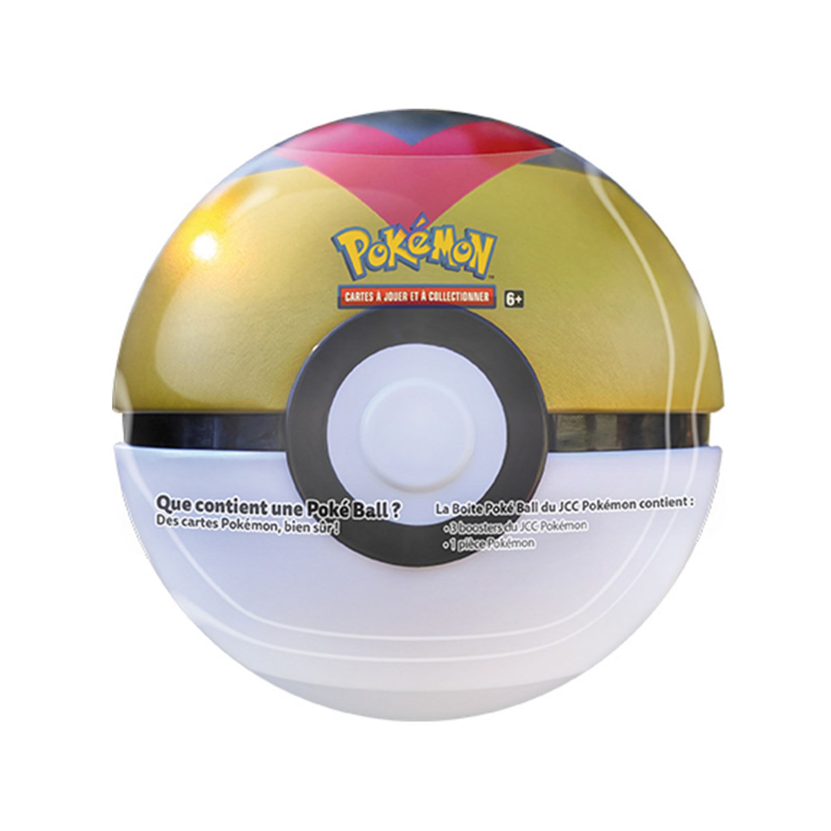 POKEMON Pokéball Tin 3 boosters Cartes Pokémon à collectionner