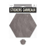 SUD TRADING 4 Stickers effet béton ciré  - 15 x 13 cm - gris